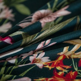 Mikroszálas ágynemű MYSTIC GARDEN sötétzöld Ágyneműhuzat mérete: 2 db 70 x 90 cm | 200 x 220 cm