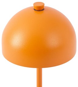 Asztali lámpa narancssárga LED-del IP54 újratölthető töltőállomással - Squirrel