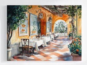 Canvas Vászonkép Étterem Pizzéria Trattoria Étel 80x60