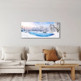 Kép - Jeges tó (120x50 cm)