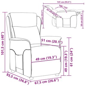 Replika Karosszék Sötétbarna 67,5x93,5x101,5 cm Szövet