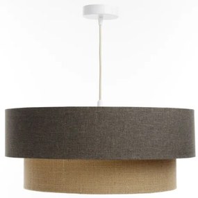 Csillár zsinóron BOHO TRINITI 1xE27/60W/230V szürke/bézs