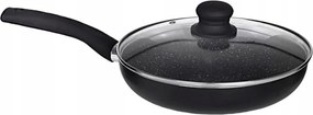 Hagyományos serpenyő 20 cm Kinghoff fedővel gránit indukciós ajándék
