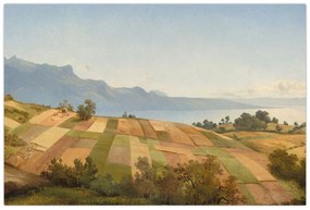 Kép - Alexandre Calame, Swiss Landscape, reprodukciók (90x60 cm)