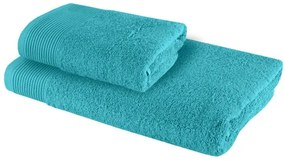 EMI Bella türkizkék törölköző és fürdőlepedő szett 2 db