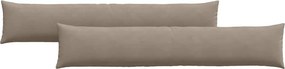 vidaXL Kanapé párnák 2 pcs Tópszínű 200 x 40 cm szövet
