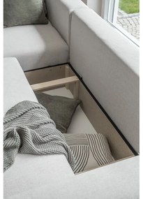 Krémszínű kinyitható sarokkanapé (variálható) Homely Tommy – Miuform