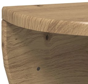 vidaXL Falpolc 2 pcs Artisan tölgy 38 x 19 x 19 cm Faanyag