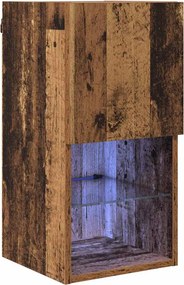 vidaXL Falsítható TV Szekrény Öreg fa 30,5 x 30 x 60 cm Faanyag