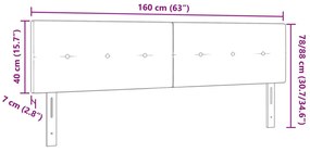 Fejtámla Gombos Mintás Rózsaszín 160 cm Bársony