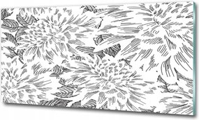 Fotó üvegkép Trópusi virágok 100x70