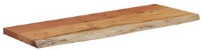 tömör akácfa téglalap alakú fali polc 50 x 20 x 2,5 cm
