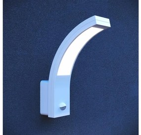 Lámpa Fali lámpa PARIS mozgásérzékelővel ,10W, 900 lm, IP54, AC220-240V, 50/60Hz, fénykibocsátás 140°, hatótávolság 9m,4000K, fehér