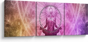 Kép - Meditációs aura (órával) (90x30 cm)