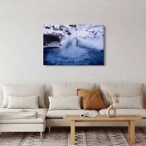 Vízesés képe télen (90x60 cm)