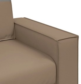 Kétfős kanapé, Cappuccino, 140 cm, Műbőr