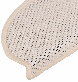 15 db szizál hatású berber öntapadó lépcsőszőnyeg 65x21x4 cm