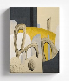 Vászonkép 60x80 db Absztrakt formák bézs krémszínű C037