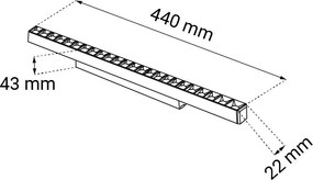 Antigo Komatsu 6647 Sínreflektor 24x24W/LED 4000K 1920lm IP20