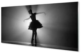 Üvegképek Balerina szürke háttér 100x50 cm