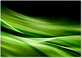 Üveg falpanel Zöld hullámok háttér Ragasztó Ingyenes