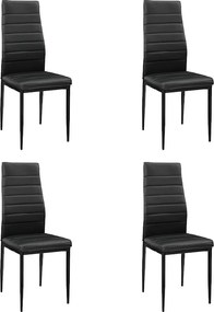 Coleta Nova II NEW étkezőszék Fekete 4 db N