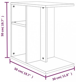 barna tölgy színű szerelt fa kisszekrény 50 x 30 x 50 cm