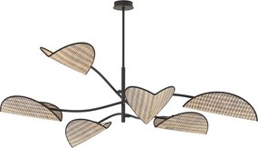 Emibig modern mennyezeti lámpa lotus barna fekete emi1463/6
