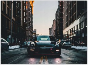 Poszterek 135x100 Fekete Nissan Gtr