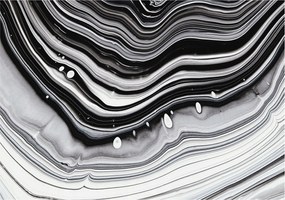 Divatos Flizelin Tapéta 3D Fali Ragasztóval Optikai hullámok 312x219 Ragasztó