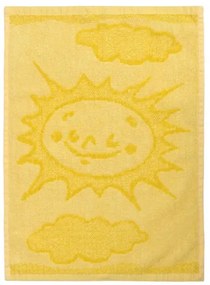 Sun yellow gyermek törölköző, 30 x 50 cm