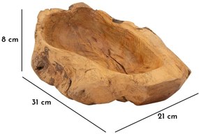 Narro teak tálca 31x21x8cm