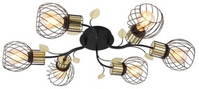 Globo 54113-6D - Felületre szerelhető csillár LALLY 6xE27/40W/230V