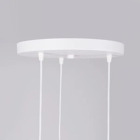 Sollux SL.1361 - Csillár zsinóron NICUS 3xE27/15W/230V fehér