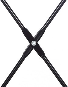 Fekete 4 szintes nyitott könyvespolc, tároló állvány fém lábakkal - 59x112cm Intenso