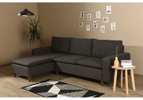 Szürke sarokkanapé (bal oldali) Lungo – Balcab Home