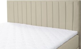 Boxspring ágy, 160x200, bézs, VALENCI