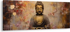 Kép - Buddha, festészet (120x50 cm)