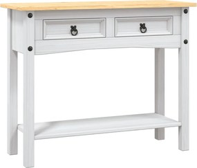vidaXL fehér Corona-stílusú mexikói fenyő tálalóasztal 90x34,5x73 cm