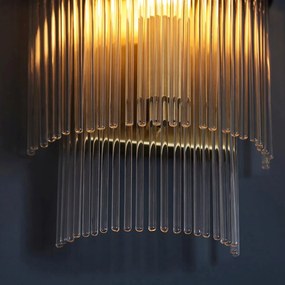 Endon glamour modern fali lámpa marietta antik sárgaréz átlátszó end99168