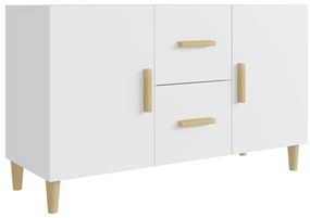 fehér szerelt fa tálalóasztal 100 x 36 x 60 cm