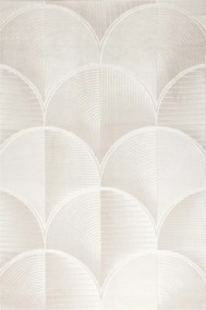 Szőnyeg Bézs Krém Puha Sűrű Fényes Félkör A Nappaliba Factor 120x170 cm