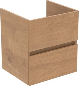 Natúr színű fali mosdó alatti szekrény tölgyfa dekorral 50x55 cm Eurovit+ – Ideal Standard