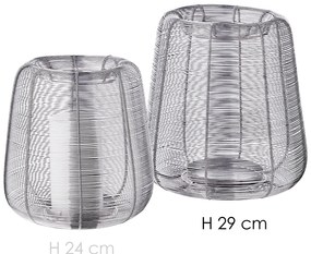 "Kurt" ezüst lámpás, 29 cm - EDZARD