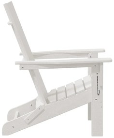 Összecsukható Adirondack székek 2 db Fehér 74.5x80.5x90 cm HDPE
