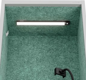 Sally 600mm korpus Szary - siedzisko Zielony