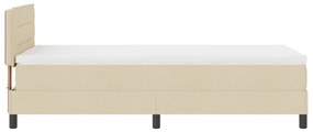 Box Spring Ágy matraccal Bézs 90x200 cm Szövet