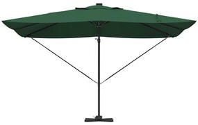 Konzolos Roma Napernyő LED-del Zöld 352x251x265 cm Alumínium