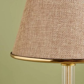 Asztali lámpa AYD 1xE27/40W/230V bézs/arany