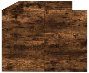 füstös tölgy kanapéágy fiókkal matrac nélkül 90x200 cm